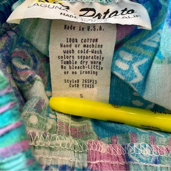 Vintage Two Piece Maxi Skirt Set with Top ResortWear Beach Dress Size Small v - Picture 10 of 12